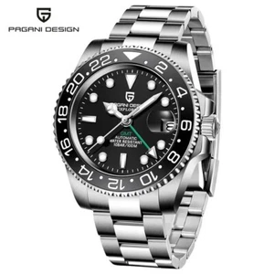 PAGANI DESIGN PD-1662 FB Luxury GMT Men Mechanical Wristwatch Sapphire Glass... - Picture 1 of 2