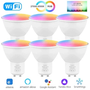 Smart GU10 WiFi Smart LED Light Bulb RGB C+W 5W Dimmable Lamps oogle Home Alexa - Bild 1 von 16
