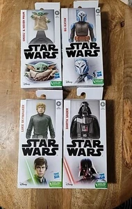 Disney Hasbro Star Wars Action Figure 6" Grogu Darth Vedar Bo-Katan Skywalker - Foto 1 di 10