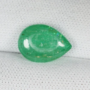 2.33 ct FINE QUALITY ZAMBIAN MINED NATURAL EMERALD FLAT Cabochon See Vdo BL - Picture 1 of 2