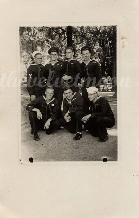 Militar masculino vintage - grupo de marineros guapos felices juntos Foto 1 de 1