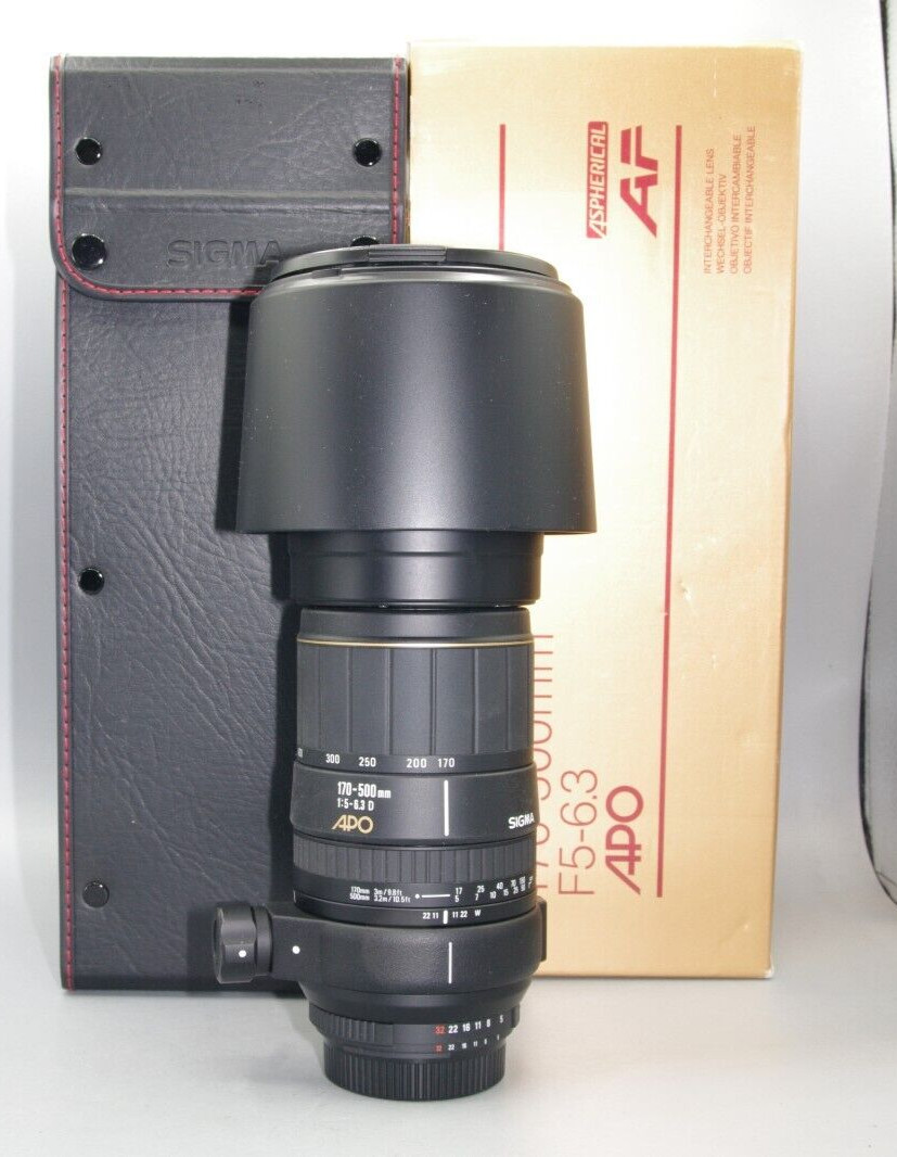 シグマ SIGMA 守り抜く APO 170-500mm 1:5-6.3d 望遠レンズ