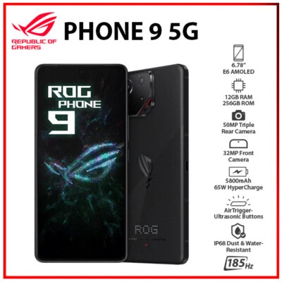 Celular Android ASUS ROG Phone 9 5G 12GB+256GB PRETO Dual SIM desbloqueado - Imagem 1 de 4