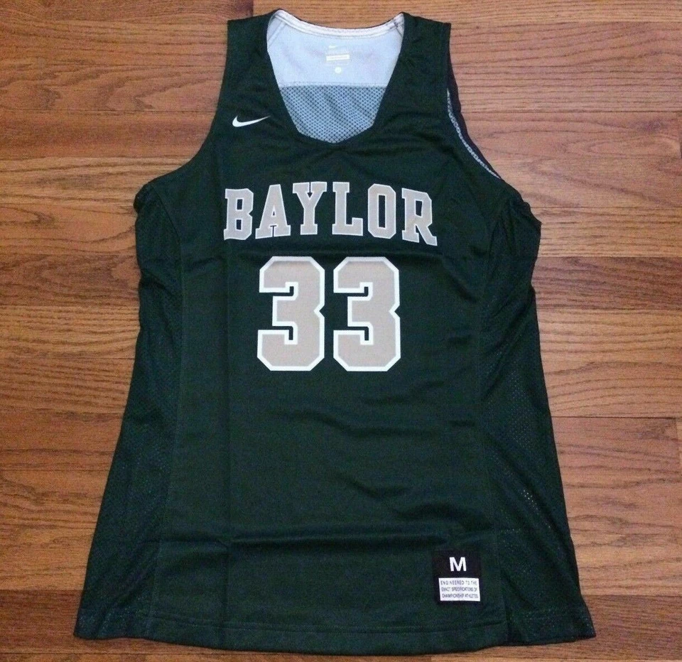 Nike Women's M Baylor University Bears Hyperelite Basketball Jersey #33 802351