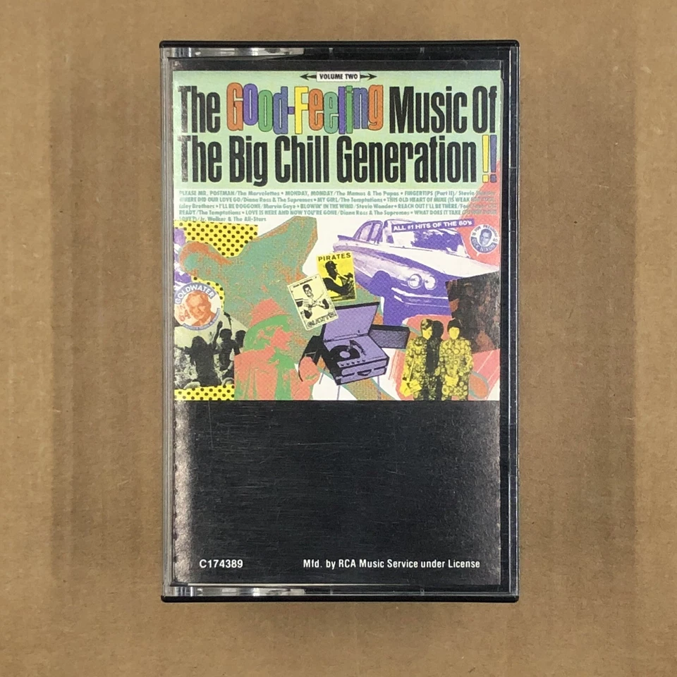 BIG CHILL GENERATION Cassette Tape VOL 2 MOTOWN Funk Soul MARVIN GAYE SUPREMES - Image 1 of 4