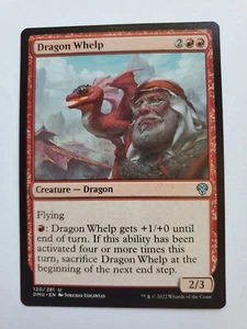 MTG Magic The Gathering Card Dragon Whelp Creature Dragon Red Commander Antholog - Picture 1 of 2