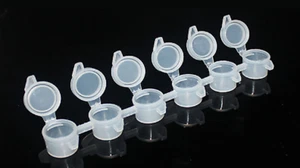 3ml Small plastic paint/sample/craft pot/jar/container lid 6,12,18,24,32,36,42.. - Picture 1 of 1