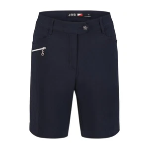 JRB New Shorter Leg Classic Golf Team Shorts Plain Navy Blue Stretch 10 - 18 New - Picture 1 of 1