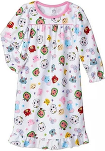 Cocomelon Toddler Girls White Printed Grandma Nightgown Size 2T 3T 4T - Picture 1 of 1