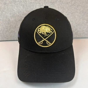 Buffalo Sabres New Era 9FORTY Cap Hat Strap Back Black Hockey Fights Cancer - Picture 1 of 9