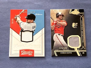 2015 Orioles 2 Topps Panini Baseball  Relics  Chris Davis /99-/399 - Picture 1 of 2