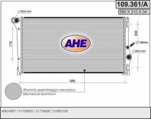 RADIATORE, RAFFREDDAMENTO MOTORE PER FIAT IDEA LANCIA MUSA IDEA 1.3 MJTD - Imagen 1 de 1