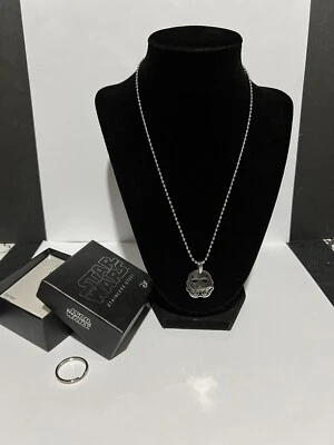 Collar de cadena de bola de acero inoxidable exclusivo Storm Trooper de Star Wars Kohl's Foto 1 de 4