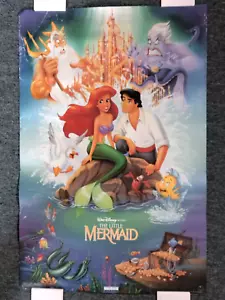 Walt Disney's THE LITTLE MERMAID - 1989 Original *BANNED* Movie Poster 23x35 VG- - Picture 1 of 9