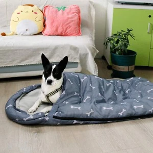 Dog Bed Soft Packable Travel Sleeping Bag Waterproof Warm Mat For Camping Hiking - Picture 1 of 8