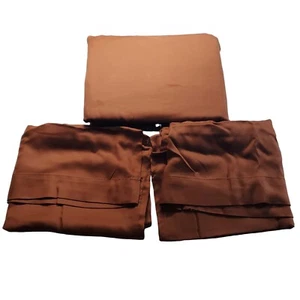 West Elm Silky Tencel 3PC Sheet Set Terracotta California King Open Box - Picture 1 of 6