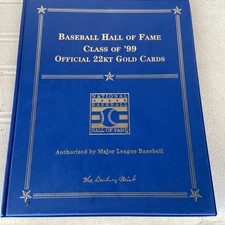 Danbury Mint Baseball Hall of Fame Class of '99 22K Gold Nolan Ryan George Brett