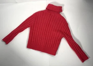 Girls Red Ribbed Turtleneck Sweater | Art Class Size S (6/6X) - Picture 1 of 9