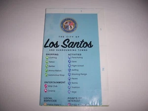 GTA GRAND THEFT AUTO 5 V LOS SANTOS XBOX 360 MAPA SOLAMENTE - ¡PERFECTO! - Imagen 1 de 3