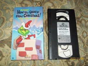 DR. SEUSS HOW THE GRINCH STOLE CHRISTMAS, NARRATED BY BORIS KARLOFF, ON VHS - Picture 1 of 2