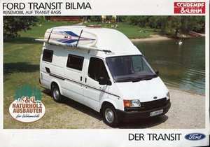 Ford Transit Bilma Wohnmobil Deutscher Markt Verkaufsbroschüre/Broschüre - Bild 1 von 1