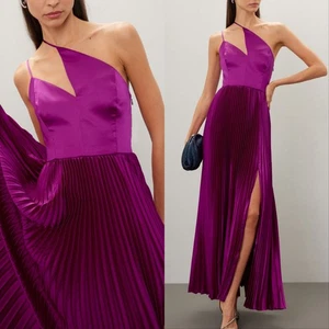 AMUR Khari One Shoulder Kleid Maxikleid Magenta Lila Damen 6 - Bild 1 von 5