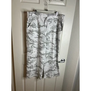 Avia Women's Light-weight Straight Leg Sweatpants Grey/White Camo NEW ~ Size XXL - Picture 1 of 7