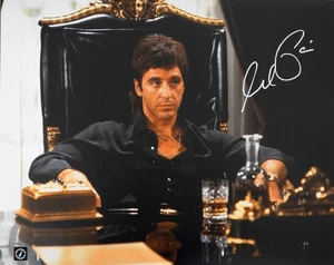 Al Pacino Autographed SCAFRACE Office Chair 16x20 Photo ASI Proof - Picture 1 of 2