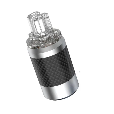 Audiocrast Carbon Fiber Rhodium Plated IEC C15 Hifi Female Power Plug Audiophile - Image 1 of 4