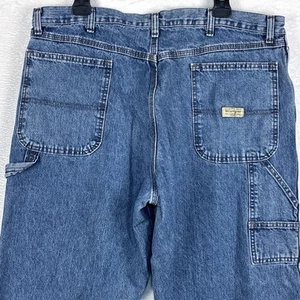 Jeans vintage Wrangler uomo 38x30 blu falegname larghi larghi anni 90 Y2K grunge denim - Foto 1 di 11