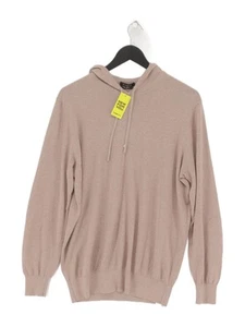 Massimo Dutti Men's Jumper M Tan Cotton with Cashmere, Silk V-Neck Pullover - Picture 1 of 6