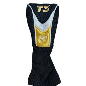 Cubierta de cabeza de palo de golf WALTER HAGEN T3 WH #3 dorada negra sin cordones - Imagen 1 de 5
