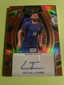 2023 Seleziona FIFA Luca de la Torre Firme Rosso Auto #SS-LDT USA - Foto 1 di 3