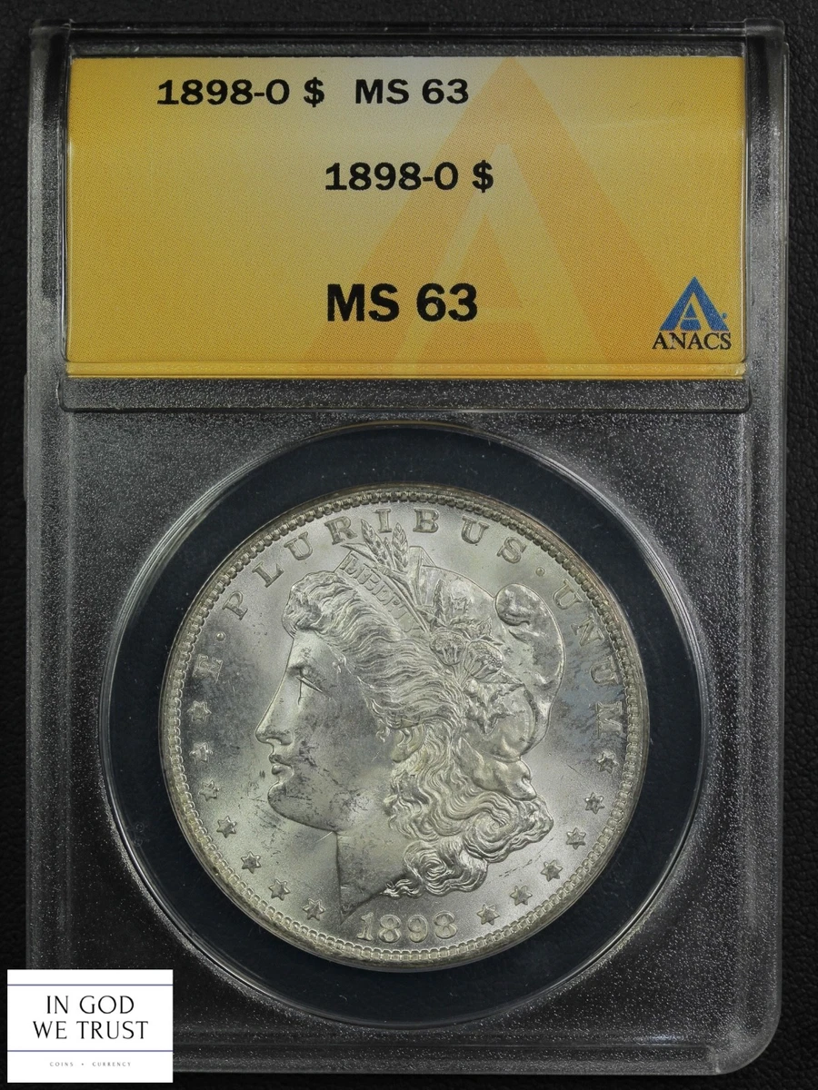 1898 MS 63 Graded Morgan Dollars for sale | eBay