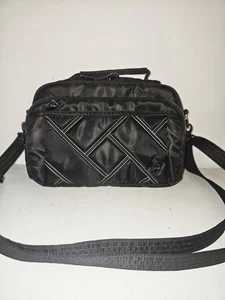 LUG Scoop SE Adjustable Crossbody Bag/Purse - Black Rainbow Stitching - Picture 1 of 6