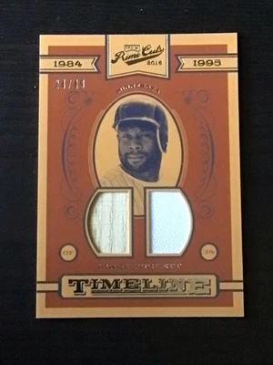 2016 Panini Prime Cuts Timeline #TC-KP Kirby Puckett Jersey Bat Relic #24/49 - Image 1 of 2