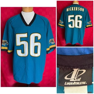 Camiseta deportiva de fútbol americano vintage con logotipo de Hardy Nickerson de los Jacksonville Jaguars #56 X - Imagen 1 de 13