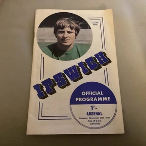 1970/1 Ipswich Town Arsenal 21 November 1970 Div 1 Gunners Double Season! - Picture 1 of 2