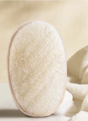 Natural silk melon massage bath towel silk melon pulp painless bath towel — 第 1/4 张图片