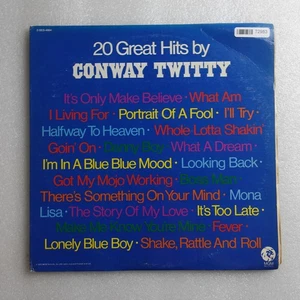 Conway Twitty 20 Great Hits By LP Vinyl Album Record Folk, World, & Country - Picture 1 of 6