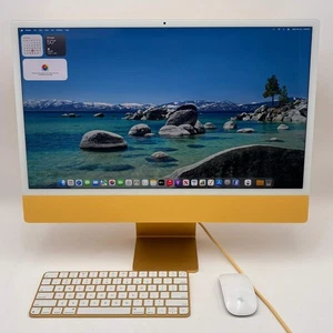 Apple iMac 2021 24" M1 3,2 GHz 8 GB RAM 256 GB SSD MGPF3LL/A amarillo - Imagen 1 de 10
