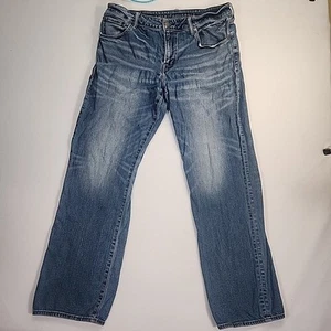 American Eagle AE Next Level Flex Original Bootcut Jeans Men's 36x34 Blue Denim - Picture 1 of 10