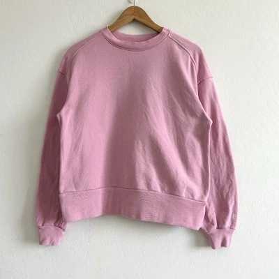 Everlane Sweater Women XXS Sweatshirt Track Oversized Crewneck Bubblegum Pink - Image 1 of 4