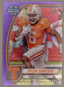 Dylan Sampson 253/375 2024 Bowman U Chrome Purple Mini Diamond Refractor - Bild 1 von 2