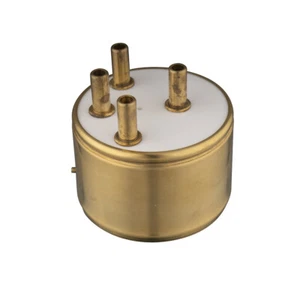 Base de tubo chapada en oro de 2 piezas enchufe de tubo de 4 pines J212 para amplificador de tubo - Imagen 1 de 5