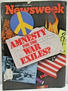 Newsweek Magazine January 17 1972 Amnesty For The War Exiles - Picture 1 of 6