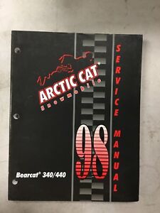 1998 Manuel d'entretien motoneige Arctic Cat Bearcat 340 Bearcat 440