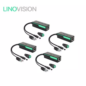 Separador POE impermeable LINOVISION 1 puerto con salida DC12V 2A (paquete de 4) - Imagen 1 de 9