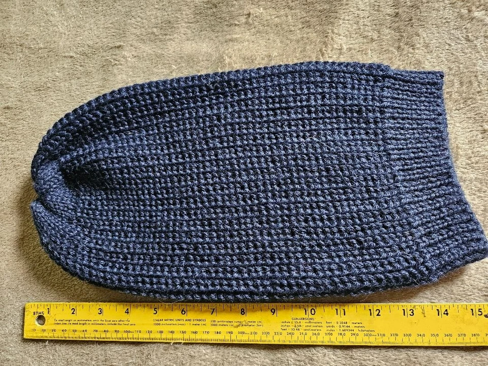 Long Soft Knit Alpaca Hat (Blue) - Image 1 of 1