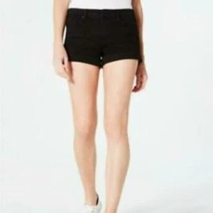 Celebrity Pink Damen Junior Größe 5/26 mittelhoher Bund Denim Shorts schwarz - Bild 1 von 10